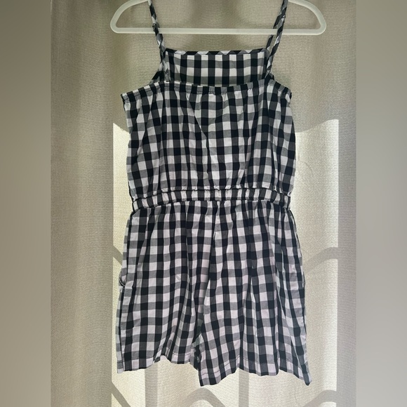 CI SONO Black and White Checkerboard Romper - Picture 3 of 5